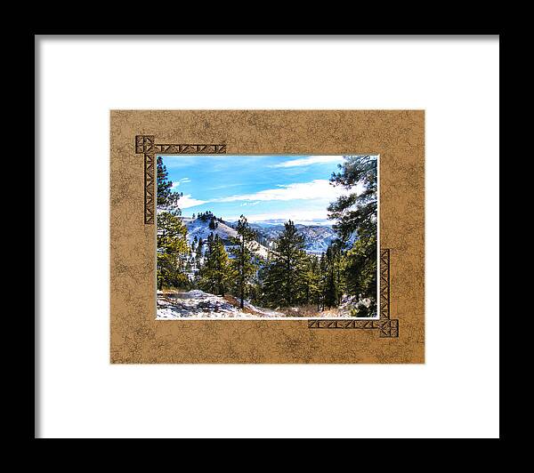 Mountains Framed Print featuring the photograph North View by Susan Kinney