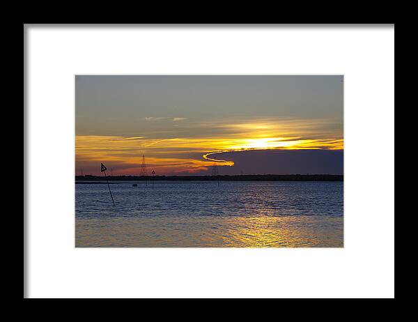 Wildwood Framed Print featuring the photograph North Wildwood Sunset by Greg Graham