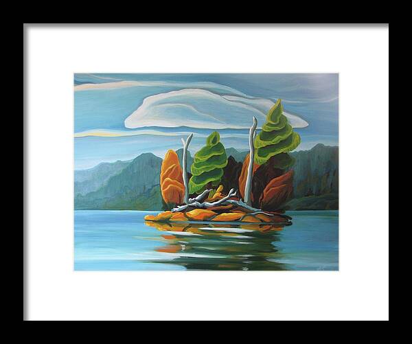Group Of Seven Framed Print featuring the painting Northern Island by Barbel Smith