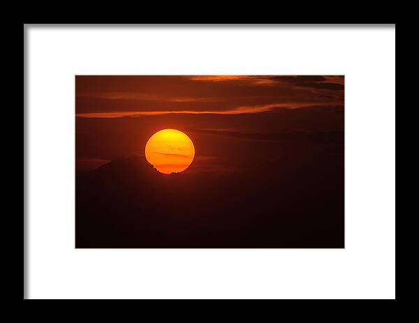 Sunset Framed Print featuring the photograph Northern Italian Sunset by Wolfgang Stocker