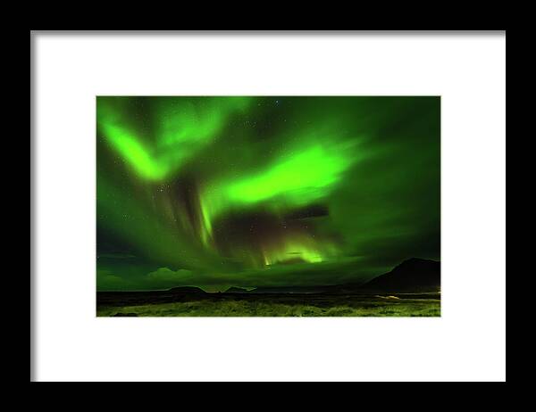 Northern Lights Framed Print featuring the photograph Northern Lights by Chris McKenna