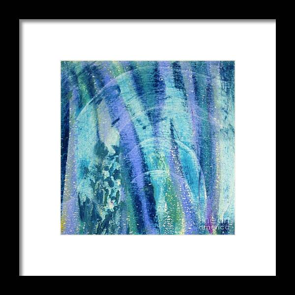 Northern Lights Framed Print featuring the painting Northern Lights by Deb Stroh-Larson