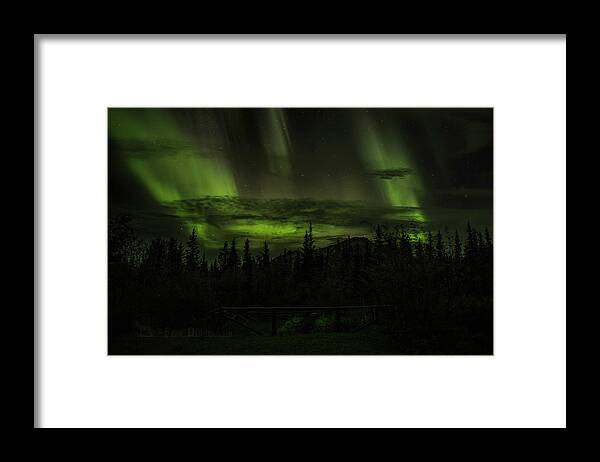 Northern Lights Framed Print featuring the photograph Northern Lights by Fred Denner