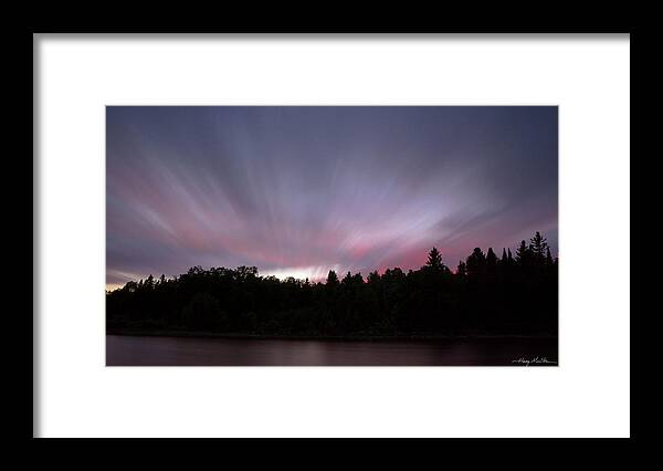 Sunset Framed Print featuring the photograph Northern Sky by Harry Moulton