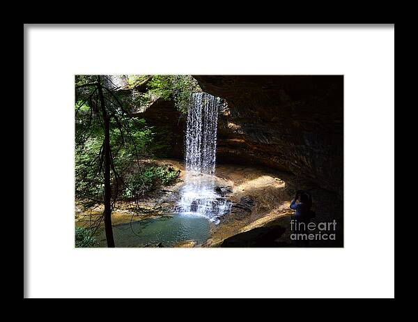 Water Framed Print featuring the photograph Northrup Falls Bottom by Stacie Siemsen