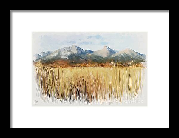 Alps Framed Print featuring the painting Not far away by Ivana Westin