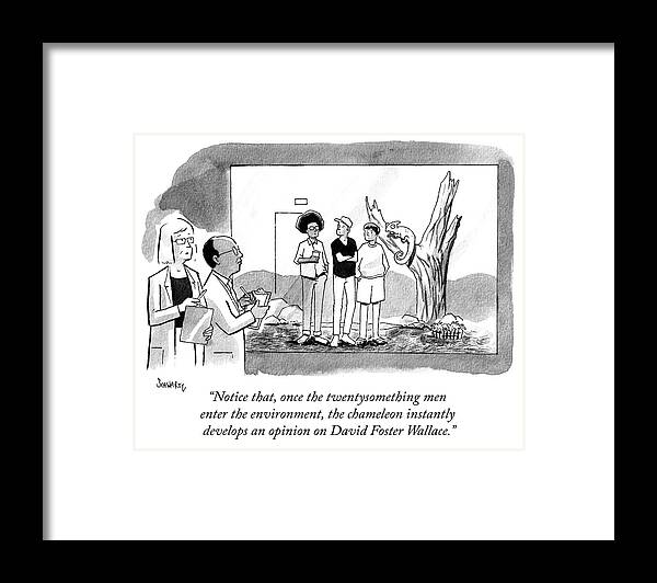 “notice That Framed Print featuring the drawing Notice that by Benjamin Schwartz