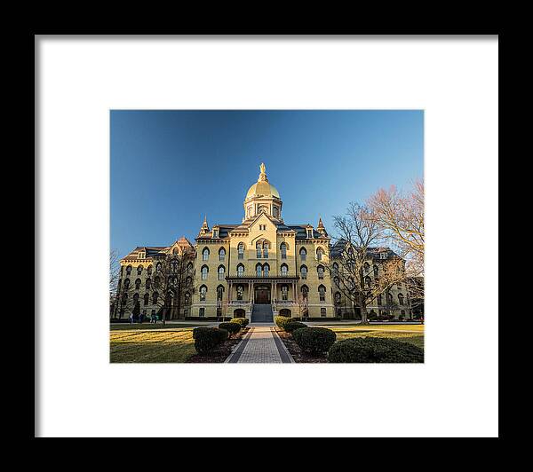 Golden Framed Print featuring the photograph Notre Dame by Douglas Neumann