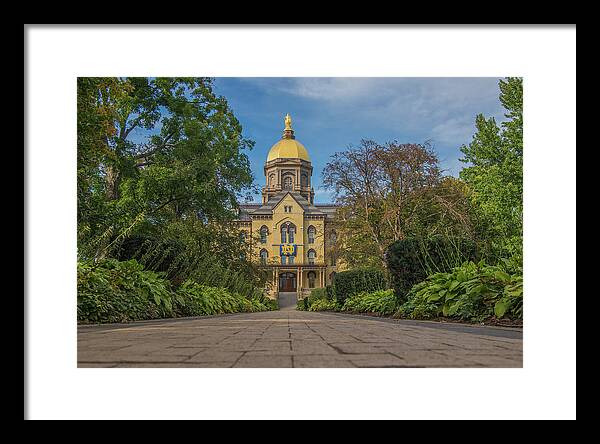 Notre Dame Framed Print featuring the photograph Notre Dame University Q by David Haskett II