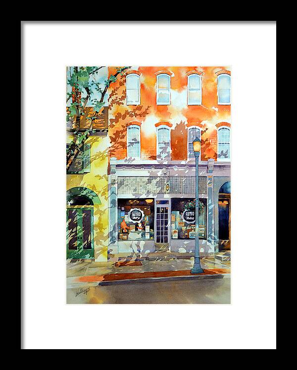 Watercolor Framed Print featuring the painting Novelties by Mick Williams