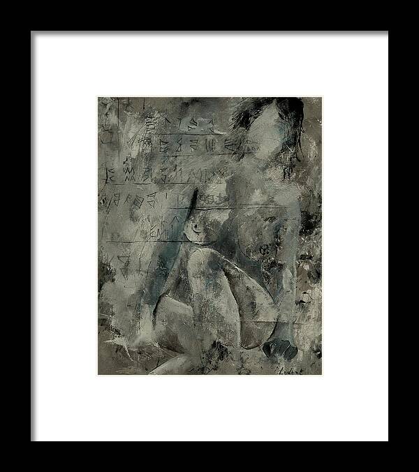 Nude Framed Print featuring the painting Nude 560845 by Pol Ledent