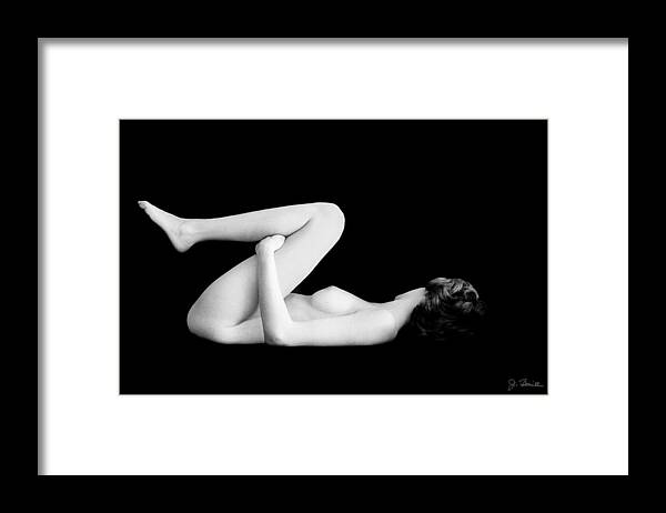 Nude Framed Print featuring the photograph Nude in Contrast No. 3 by Joe Bonita