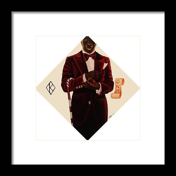 Nupe Framed Print featuring the painting Nupe by Jerome White