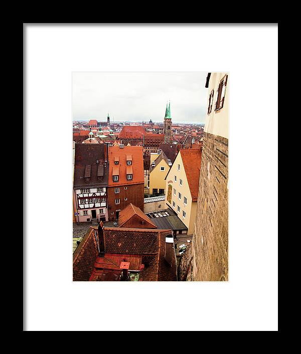 Architecture Framed Print featuring the photograph Nuremberg Cityscape by Steven Myers