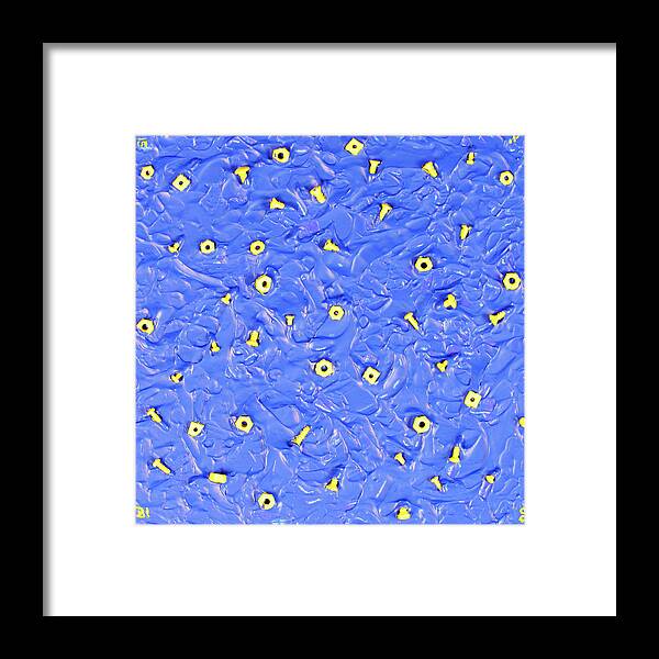 Abstract Framed Print featuring the painting Nuts and Bolts by Thomas Blood