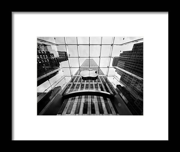 New Framed Print featuring the photograph NYC Big Apple by Nina Papiorek
