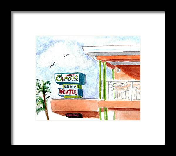 Frenchy's Oasis Framed Print featuring the painting Oasis by Clara Sue Beym
