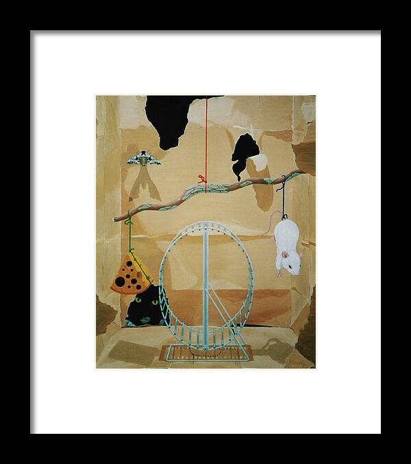  Framed Print featuring the painting Objects of Opposite Fit by Paxton Mobley
