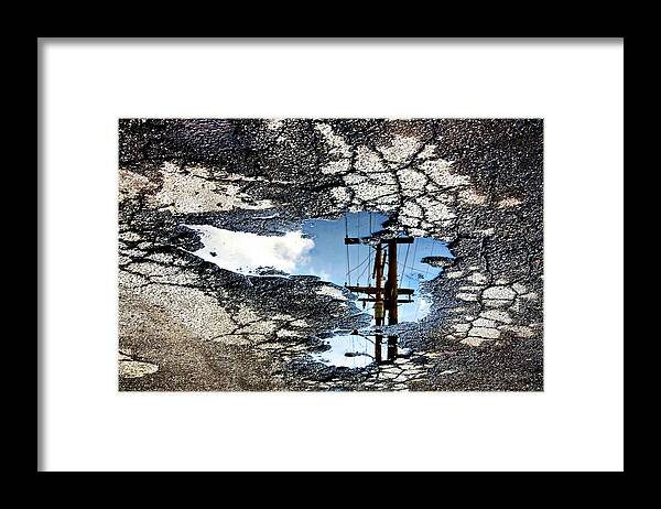 Power Lines Framed Print featuring the photograph Observation by Amber Abbott