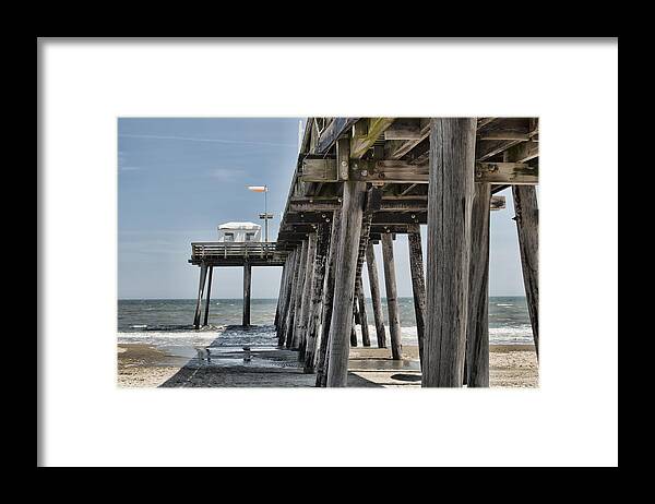 Ocean City Framed Print featuring the photograph Ocean City Fishing Pier by Kristia Adams