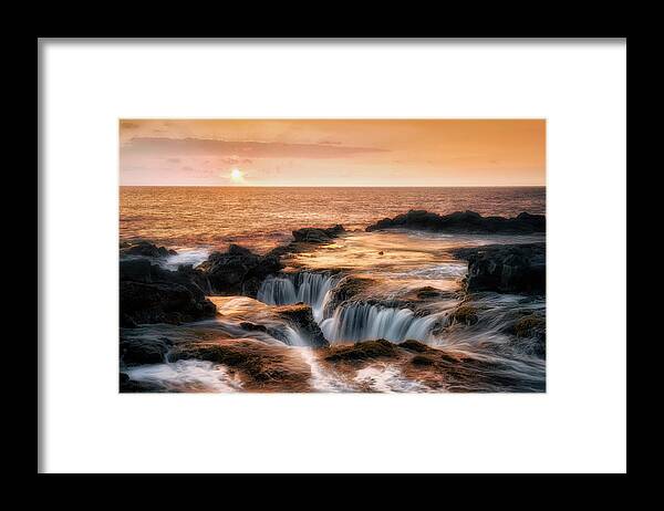 Ocean Framed Print featuring the photograph Ocean Escape by Nicki Frates