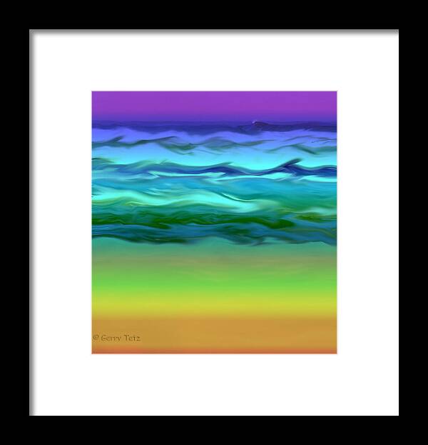 Ocean Framed Print featuring the photograph Ocean by Gerry Tetz