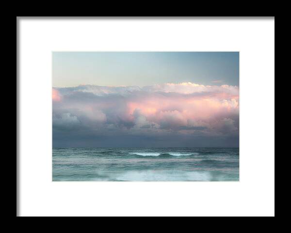 Ocean Framed Print featuring the photograph Ocean Sunset by David Chasey