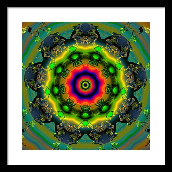 Abstract Framed Print featuring the digital art Ocf 479 by Claude McCoy