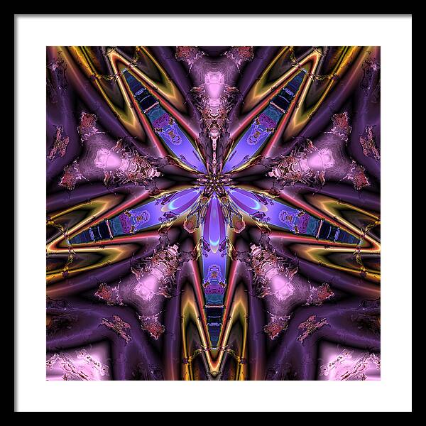 Abstract Framed Print featuring the digital art Ocf 483 by Claude McCoy