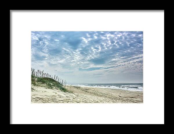 Ocracoke Framed Print featuring the photograph Ocracoke Island public beach - Outer Banks by Brendan Reals