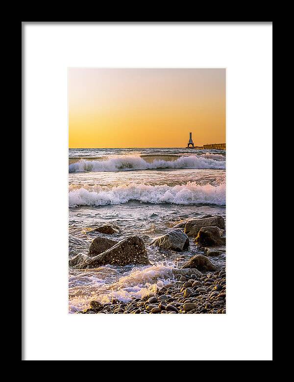 Sunrise Framed Print featuring the photograph October Sunrise Vertical by James Meyer