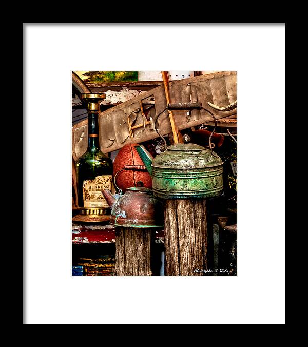 Kettles Framed Print featuring the photograph Odds and Ends by Christopher Holmes