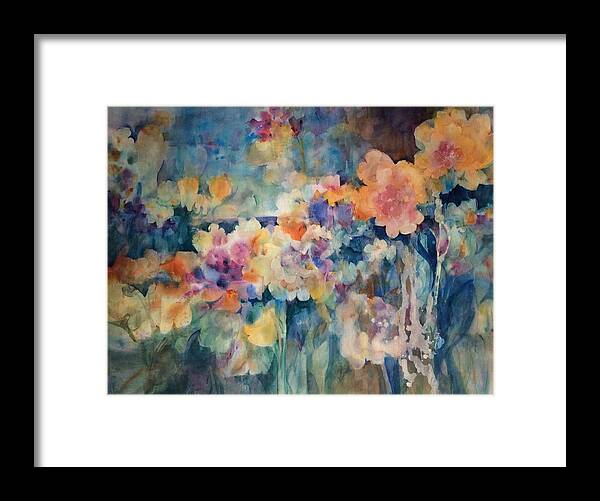 Garden Framed Print featuring the painting Ode to Spring by Karen Ann Patton