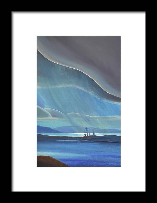 Group Of Seven Framed Print featuring the painting Ode to the North II - RH Panel by Barbel Smith