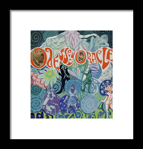 The Zombies Framed Print featuring the digital art Odessey and Oracle - Album Cover Artwork by The Zombies Official