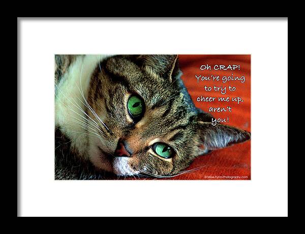 Oh Crap Framed Print featuring the photograph Oh Crap by Mike Flynn