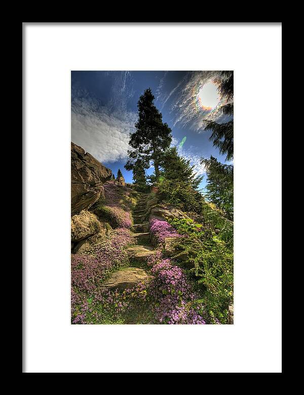 Hdr Framed Print featuring the photograph Ohme Gardens by Brad Granger
