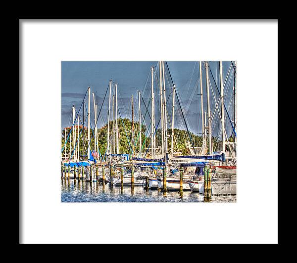 Art Framed Print featuring the photograph Oil Painting Marina by Phil Spitze