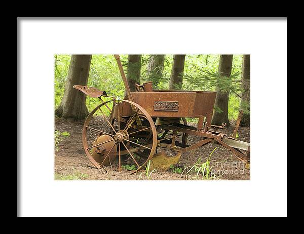 Plow Framed Print featuring the photograph Ok Champion Farm Plow by Nikki Vig