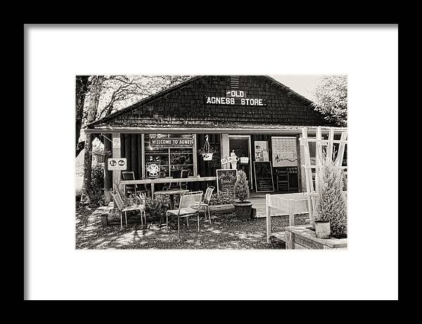 Agness Framed Print featuring the photograph Old Agness Store by Hugh Smith