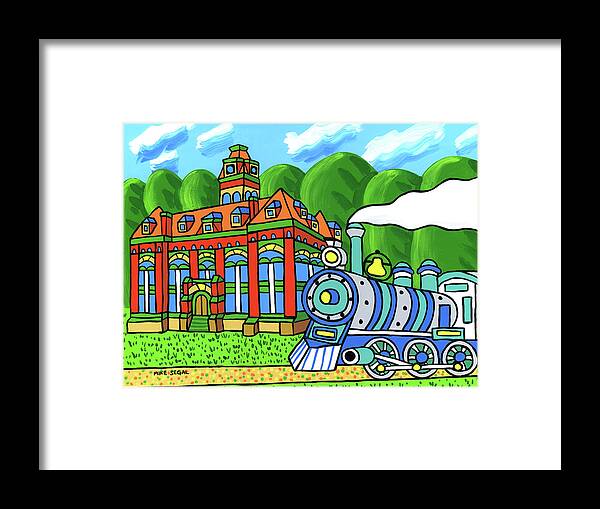 Courthouse Framed Print featuring the painting Old Alachua County Courthouse by Mike Segal
