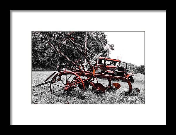 Mixmedia Framed Print featuring the mixed media Old And Rusty by MaryLee Parker
