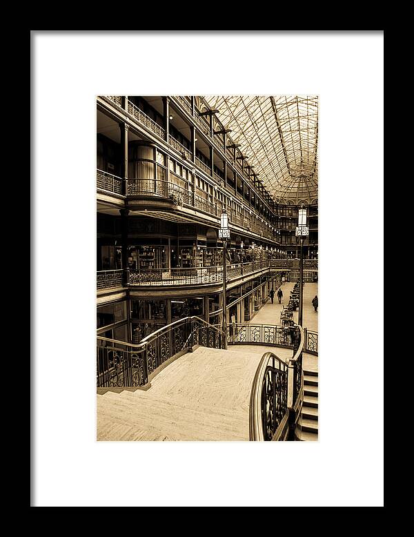 Cleveland Framed Print featuring the photograph Old Arcade by Stewart Helberg