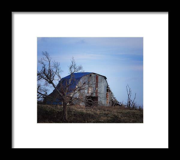 Barn Framed Print featuring the photograph Old Barn at Hilltop Arkansas by Michael Dougherty