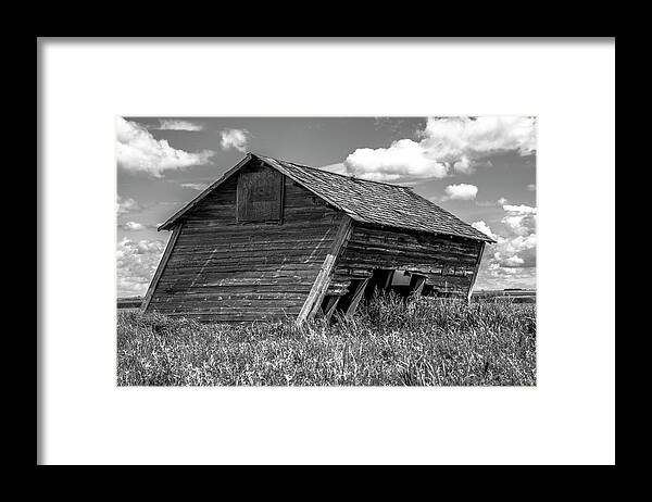 Alberta Framed Print featuring the photograph Old Barn in the Prairie by Patrick Boening
