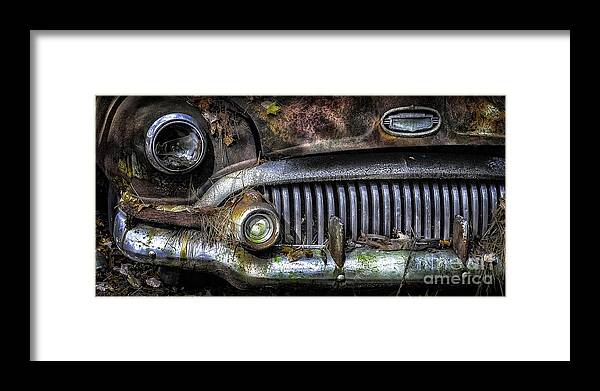 Buick Framed Print featuring the photograph Old Buick Front End by Walt Foegelle