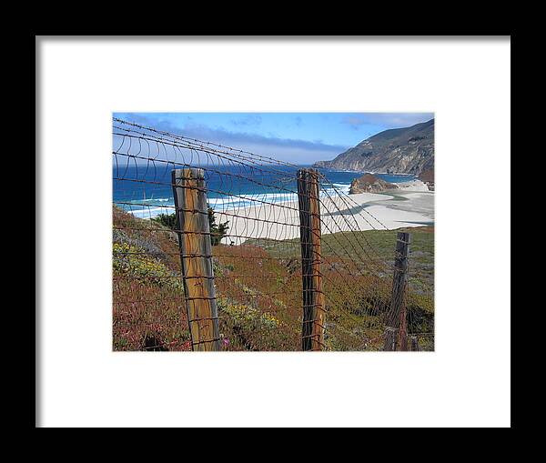 Mountains Framed Print featuring the photograph Old Cattle Ranch in Big Sur by Don Struke