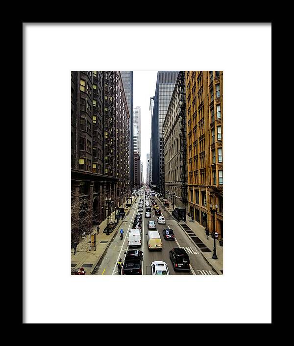 Chicago Framed Print featuring the photograph Old Chicago Skyscrapers 1890's by Britten Adams