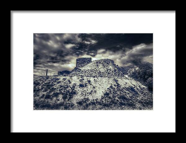 Copper Mine Framed Print featuring the photograph Old Copper Mine by Wayne Sherriff