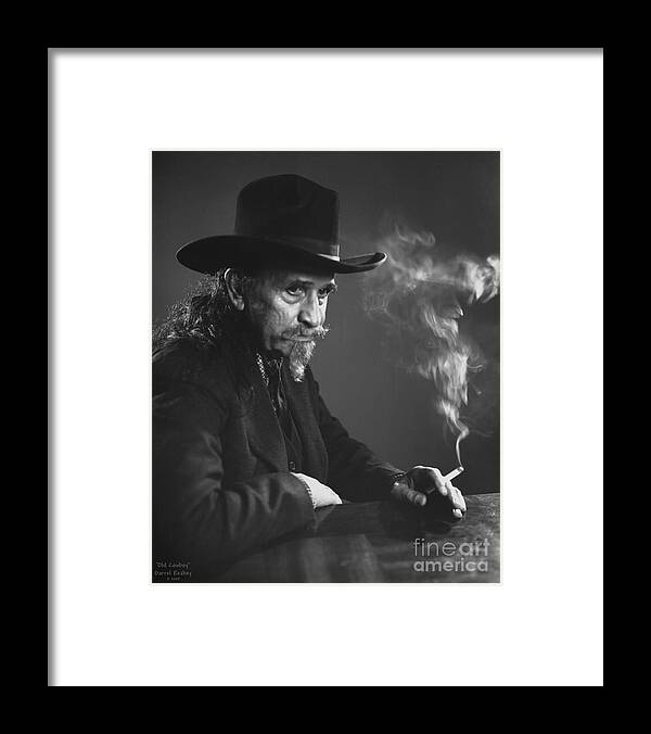 Cowboy Framed Print featuring the photograph Old Cowboy by Larry Keahey